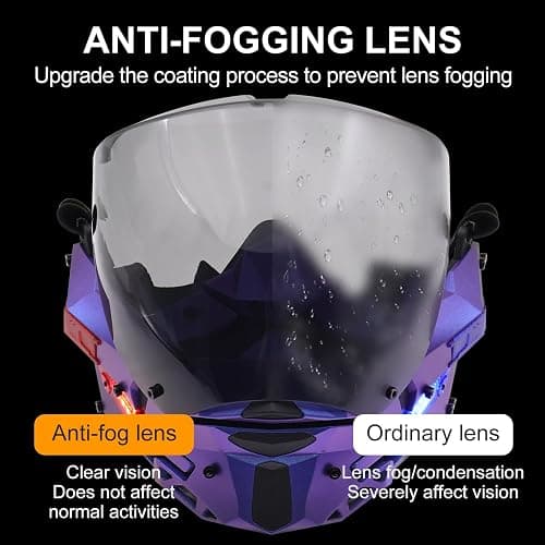Zhongren LED Cyberpunk Mask for Men Face Mask Detachable for Holloween Cosplay Costume Holiday Party Tactical Movie Prors thumbnail 7