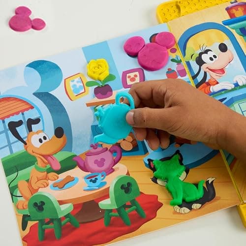 Play-Doh Disney Junior Mickey Mouse Clubhouse, Shape a Story Playset, Storage & Travel, Arts & Crafts Preschool Toys for Kids 2+ thumbnail 8