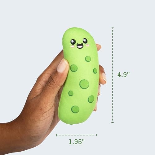 Emotional Support Pickles by Relatable, Cuddly Stuffed Animals and Toys, Squishy Toys and Plushies, Perfect Funny Pickle Gifts for Loved Ones of All Ages, Includes 5 Plushies with Carrying Basket thumbnail 8