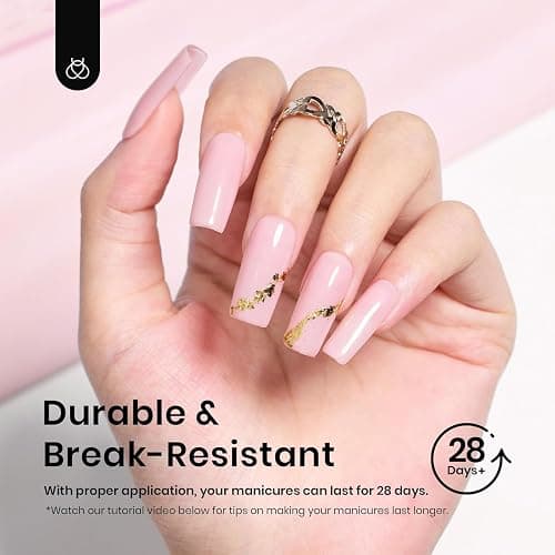 Beetles Nail Tips Medium Square 576Pcs 12 Sizes - Pre-Etched Soft Acrylic Nail Tips Half Matte False Nails Nail Art Full Cover Press Ons Nail Extensions Gift Set Home DIY Nail Salon thumbnail 5