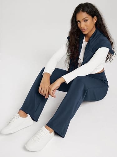 ODODOS Women's Modal Soft Wide Leg Pants with Pockets Adjustable Shockcord High Waist Casual Lounge Pants-27/29/31" Inseam thumbnail 5