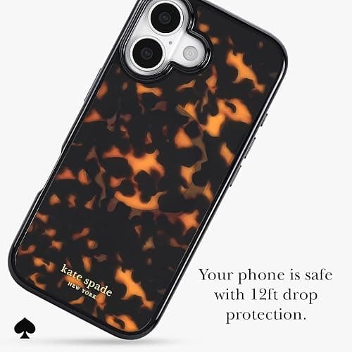Kate Spade New York iPhone 17 Case - Compatible with MagSafe - Designer Phone Case - Tortoise thumbnail 4