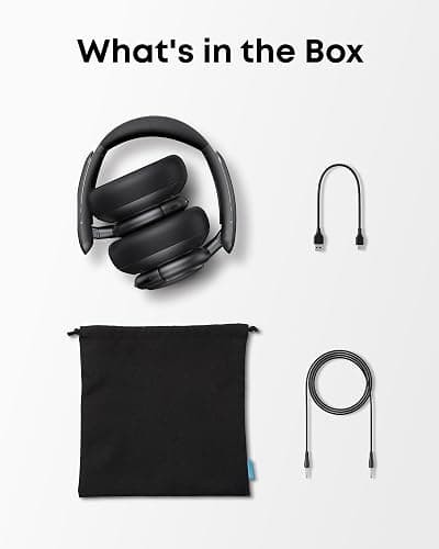 Soundcore Q30 by Anker, Hybrid Active Noise Cancelling Headphones, Multiple Modes, Hi-Res Audio, Custom EQ via App, 50H Playtime, Comfortable Fit, Bluetooth, Multipoint Connection thumbnail 6