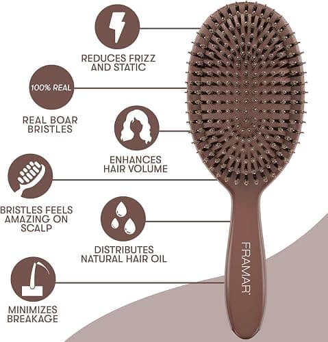 FRAMAR Boar Bristle Hair Brush thumbnail 7
