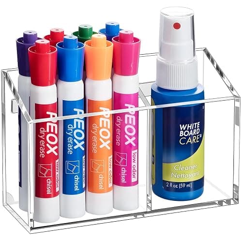 BEYGORM Magnetic Dry Erase Marker Holder for Whiteboard,Non-slip Acrylic Magnet Pen Holder for Fridge Refrigerator,Locker Organizer for Work,Locker Accessories,Pencil Cup for Desk,Marker Organizer thumbnail 8