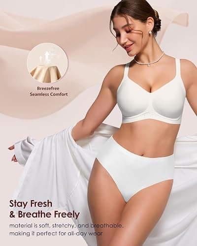 As Fairy Bras for Women No Underwire Jelly Wireless Seamless Full Coverage Comfortable Bra with Airholes thumbnail 5