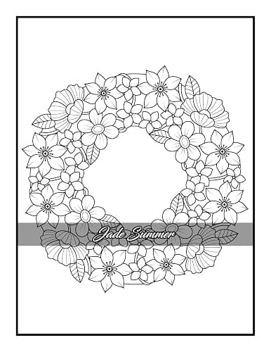 100 Flowers: An Adult Coloring Book with Bouquets, Wreaths, Swirls, Patterns, Decorations, Inspirational Designs, and Much More! thumbnail 10