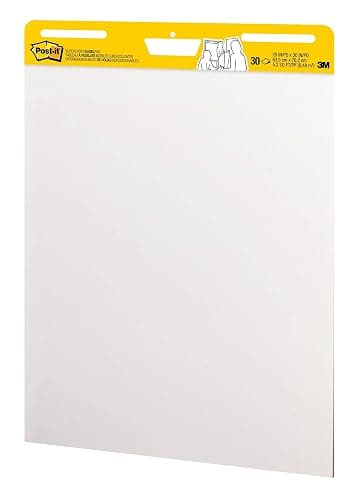 Post-it Super Sticky Easel Pad 25 in x 30 in White 30 Sheets/Pad 2 Pad/Pack Large White Premium Self Stick Flip Chart Paper Super Sticking Power (559) thumbnail 4