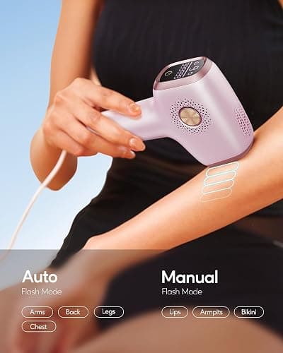 INNZA IPL Hair Removal with Ice Cooling Care Function for Women,Long-Lasting Results,999,999 Flashes Painless Hair Removal, Hair Removal Device for Armpits Legs Arms Bikini Line,Corded thumbnail 5