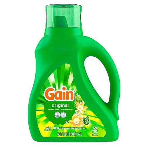 Gain Liquid Laundry Detergent with Odor Defense, Original Scent, Laundry Soap For HE Washing Machines, 60 fl oz, 45 Loads, Pack of 2 (Packaging May Vary) thumbnail 13