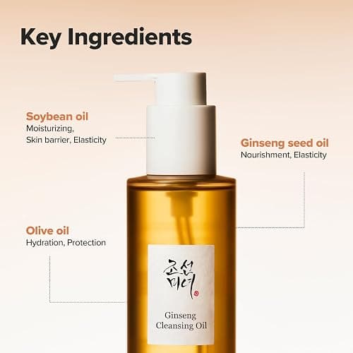 Beauty of Joseon Ginseng Cleansing Oil Waterproof Makeup Remover for Sensitive, Acne-Prone Facial Skin. Korean Skin Care for Men and Women, 210ml, 7.1 fl.oz thumbnail 6