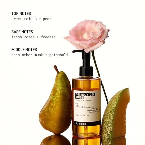 JUNO & Co. Body Oil Rinse Shower Cleanser, Hydrating Wash with Rice Bran, Meadowfoam Seed & Calendula, Softening & Balancing for Dry or Sensitive Skin, Unisex, Daily Use Formula, 9.13 fl oz. thumbnail 4