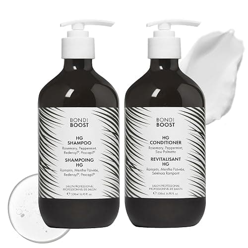 BondiBoost HG Anti-Thinning Shampoo Conditioner Set [16.90 fl oz each], Clinically Tested to Promote Fuller + Thicker-Looking Hair for Women & Men, Procapil, Redensyl & Rosemary Formula, Sulfate-Free - Image 1
