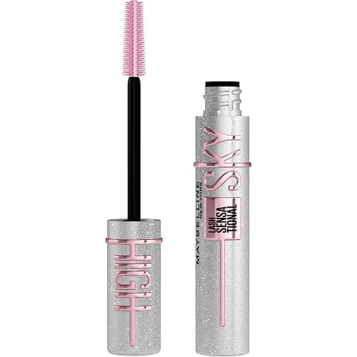 Maybelline Lash Sensational Sky High Glitter Mascara, Diamond Effect Eye Makeup for Lashes and Brows, Washable, Space Diamond, 1 Count - Image 1