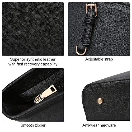 LIRENSHIGE Handbags for Women, Tote Bag Soft PU Leather Large Capacity Ladies Handbag Womens Top Handle Shoulder Bag For women Black Handbag thumbnail 7
