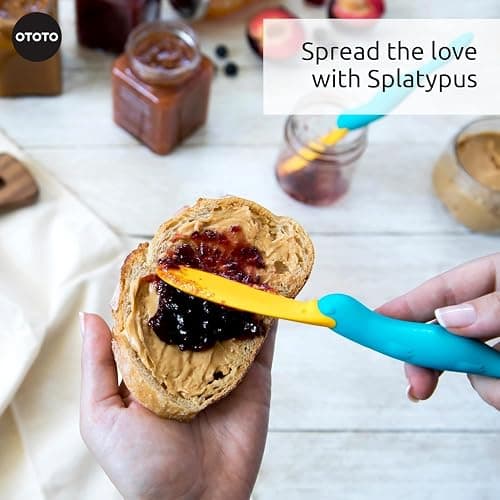 OTOTO Splatypus Jar Spatula for Scooping and Scraping - Unique Fun Cooking Kitchen Gadgets for Foodies - BPA-free & 100% Food Safe - Crepe Spreader thumbnail 5