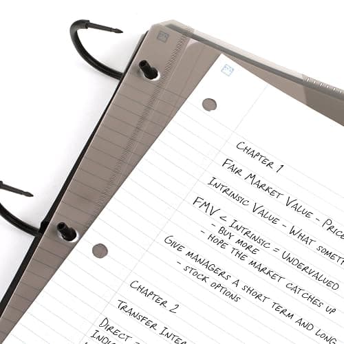 Five Star Flex Refillable Notebook + Study App, College Ruled Paper and 1-1/2 Inch TechLock Ring Binder with Pockets, Tabs and Dividers, 300 Sheet Capacity, Pacific Blue (29324AD2) thumbnail 4