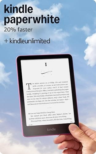 Amazon Kindle Paperwhite 16GB (newest model) – 20% faster, with new 7" glare-free display and weeks of battery life – Without lockscreen ads – Raspberry + 3 Months Free Kindle Unlimited (with auto-renewal) thumbnail 7