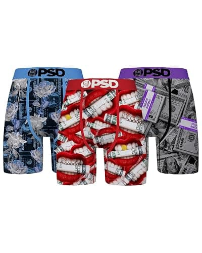 PSD Underwear Mens Boxer Briefs - Gemstone, Standard Length Pack & Singles, Soft & Breathable Boxer Briefs for Men - Image 1