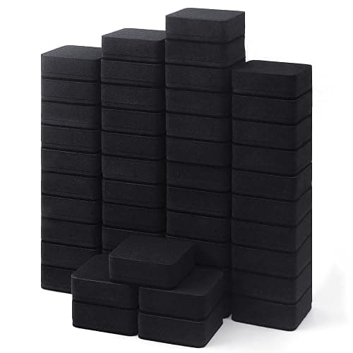 Dry Erase Erasers, IHPUKIDI 48 Pack Magnetic Whiteboard Dry Eraser Chalkboard Cleansers for Classroom, Home and Office (Black 2 x 2 Inch - Image 1