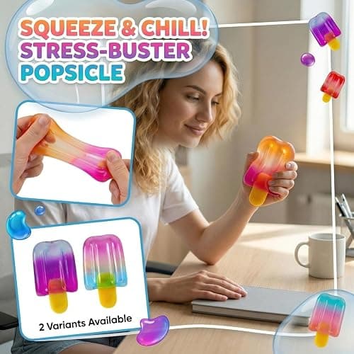 Ice Cream Squishy Fidget Toys Summer Squeeze Sensory Slow Rise Fidget Squishy Stress Ball Relief Easter Basket Stuffers Squishies Slow Rising Fidget Toy Party Favors for Anxiety Relief Birthday Gift thumbnail 5