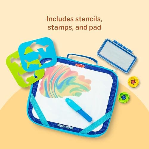 Melissa & Doug Water Wow! Take-Along Reusable Color-Reveal Drawing Set Mess-Free Multi-Activity Pad with Water PenTravel Toy for Toddlers & Kids Ages 3+ thumbnail 5