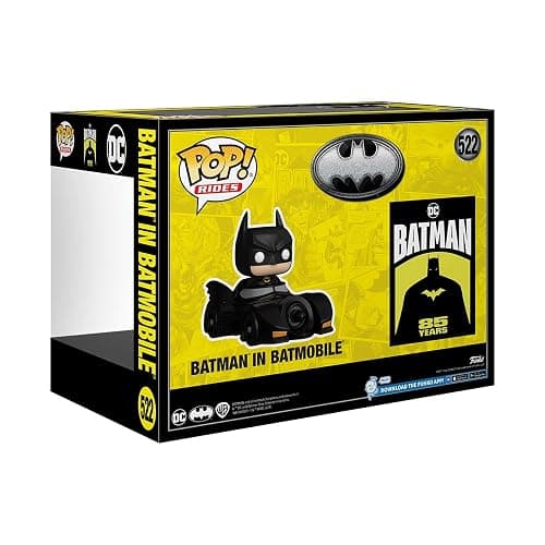 Funko Pop Rides Deluxe: Batman's 85th Anniversary - Batman in Batmobile - Collectable Vinyl Figure - Gift Idea - Official Merchandise - Toys for Kids & Adults - Superheroes Fans thumbnail 4