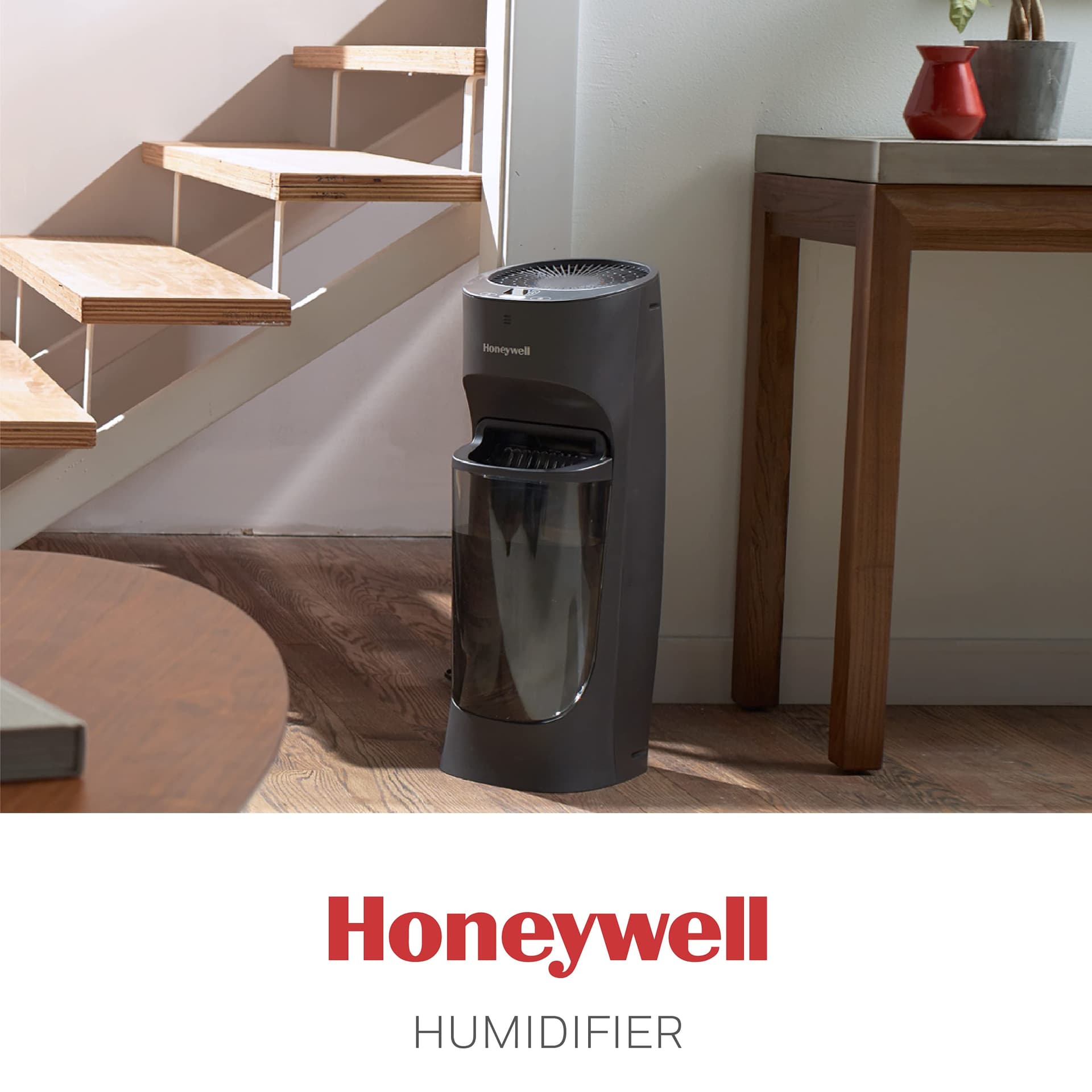 Honeywell Umidificador de torre de preenchimento superior, umidistador digital, preto - umidificador de névoa fresca para quarto, casa ou escritório com design de torre de economia de espaço thumbnail 8