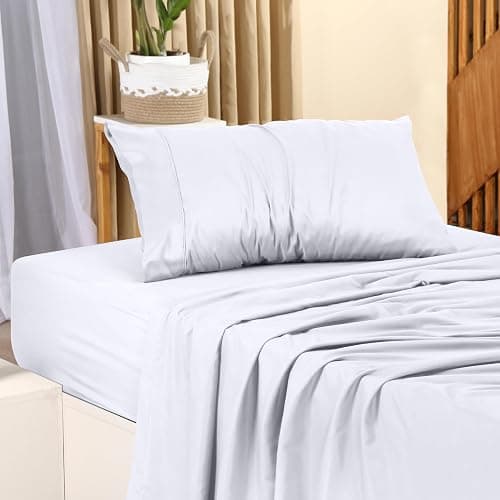 Utopia Bedding Twin Bed Sheet Set - 3 Piece Bedding - Soft Brushed Microfiber Fabric - Shrinkage & Fade Resistant - Easy Care (White) thumbnail 2