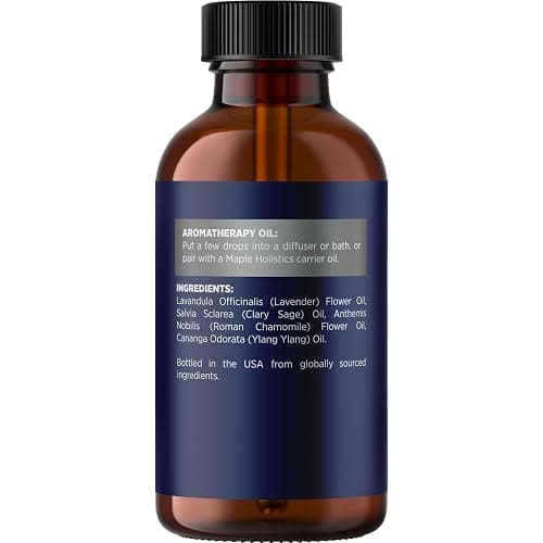 Sleep Essential Oil Blend for Diffuser - Dream Essential Oils for Diffusers Aromatherapy and Relaxation with Clary Sage Ylang-Ylang Roman Chamomile and Lavender for Sleep Time Support (2 Fl Oz) thumbnail 5