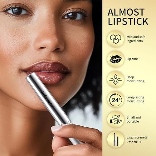 BAISEN DIARY 2PCS Honey Lipstick Tinted Lip Balm - Sheer Hydrating Lipstick for All Skin Tones - Moisturizing Lip Color, Nourishing Lip Balm with a Hint of Natural Black Cherry Tint thumbnail 7