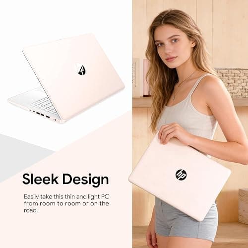 HP New Gen 14" Laptop · MS Office · 128GB · 512GB SD Card · 4GB RAM · HD Display · 12-Hour Battery · WiFi · Bluetooth · Windows 11 · Rose Gold thumbnail 8