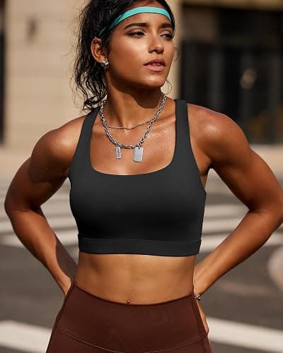 RUNNING GIRL Sports Bras for Women, Molded Cup High Impact Sports Bra Workout Bras for Women High Support Racerback thumbnail 2