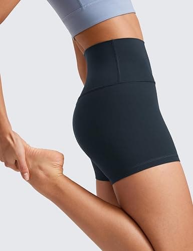 CRZ YOGA Butterluxe Biker Shorts 4'' - High Waisted Booty Workout Volleyball Yoga Womens Spandex thumbnail 4