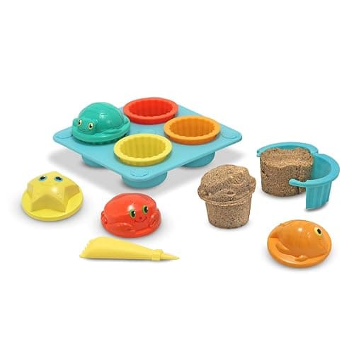 Melissa & Doug Sunny Patch Seaside Sidekicks Sand Cupcake Play Set - Image 1
