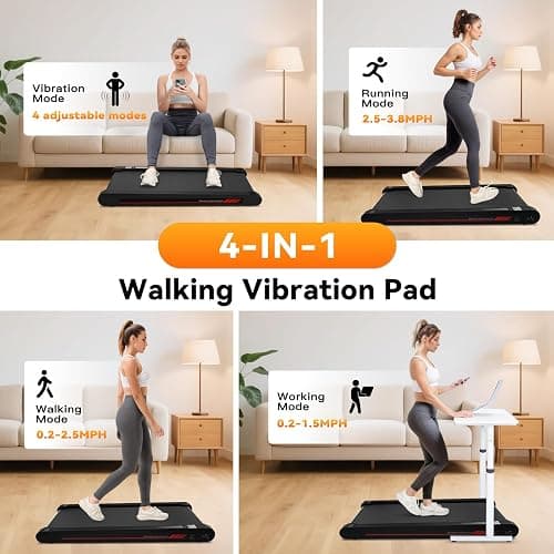 Sperax 4 in 1 Walking Vibration Pad Treadmill, Walking Treadmill Pad for Home with Remote Control and APP thumbnail 3
