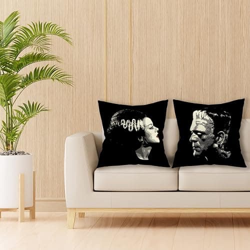 18x18 | 2ct | Frankenstein Couple Pillows thumbnail 2