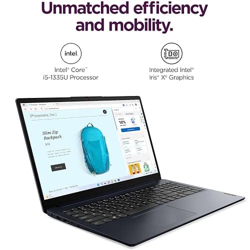 Lenovo 15.6" Touchscreen Laptop Computer, Intel 10-Core i5-1335U, 16GB RAM, 512GB PCIe SSD, Lifetime Office 365, WiFi 6, Type-C HUB, Fast Charge, Windows 11 Home, 2026 Edition for Business & Student thumbnail 3