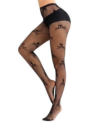 SOUTHRO Women's Patterned Tights Stockings Pantyhose for Halloween Cosplay Party thumbnail 2