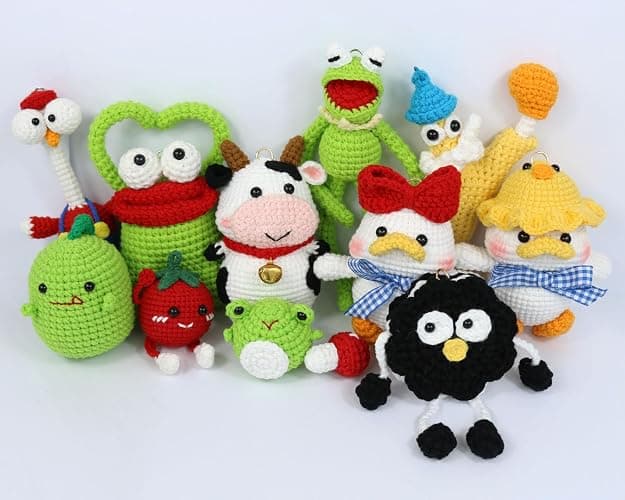 FYZ Brothers Hand Made Cute keychains for Women,Funny Birthday Christmas Gift Decorate of Car Key,Backpack Pendant thumbnail 4