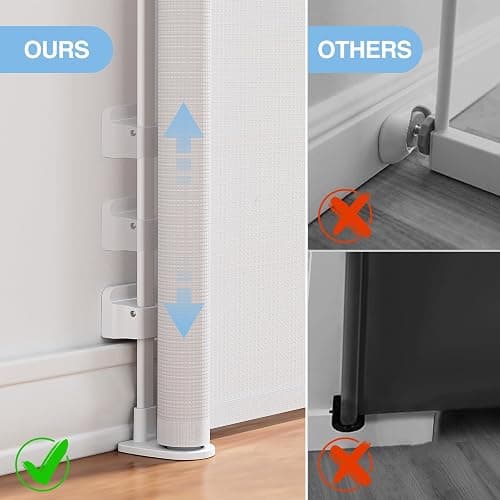 Lauren: PRObebi Retractable Baby & Dog Gate - Extends to 72" Wide, 34" Tall, for Stairs, Doorways, Hallways & Outdoor Use thumbnail 5