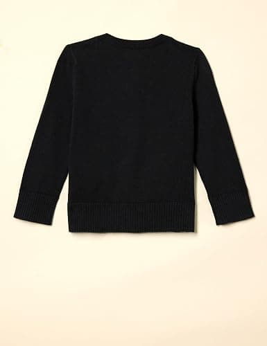 Amazon Essentials Girls Uniform Slim Fit Crewneck Cardigan Sweater thumbnail 3