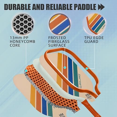 Glarollirace Pickleball Paddles Set of 2  thumbnail 3