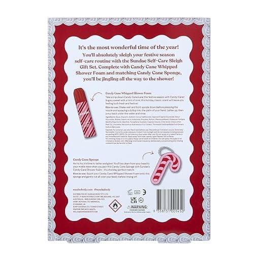 sundae Limited Edition Candy Cane Whipped Body Wash Shower Foam with Gift thumbnail 2