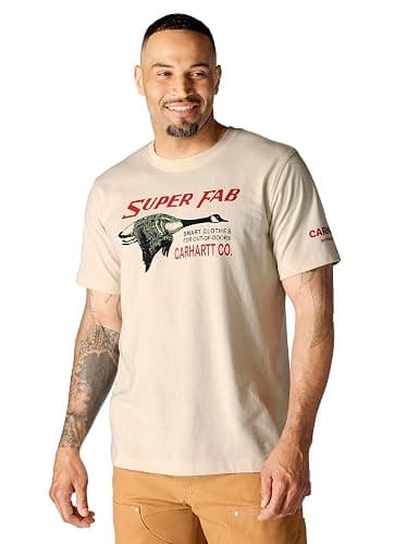 Carhartt Mens Relaxed Fit Lightweight Short-Sleeve Fab Graphic T-Shirt - Image 1