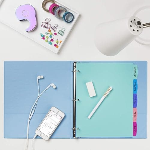 Write & Erase Durable Plastic Dividers, 8-1/2" x 11", 5 Tab thumbnail 7