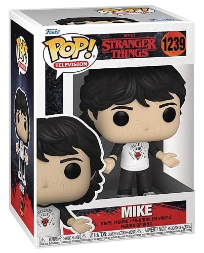 POP [Stranger Things - Mike Wheeler [Season 4] Funko Vinyl Figure (Bundled with Compatible Box Protector Case), Multicolor, 3.75 inches thumbnail 3