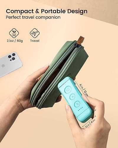 Glocusent USB Rechargeable Book Light for Reading in Bed, Portable Clip-on LED Reading Light, 3 Amber Colors & 5 Brightness Dimmable, Compact & Long Lasting, Perfect for Book Lovers (Blue-Pro Max) thumbnail 7