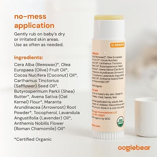 oogiebear Soothe All & Breathe Better Balms 0.5 oz USDA-certified, 2 Pieces | Doctor-Made USDA Nose-to-Toe Natural Skin Care for Newborns, Infants & Toddlers, Cold pressed, Small batch crafted thumbnail 3