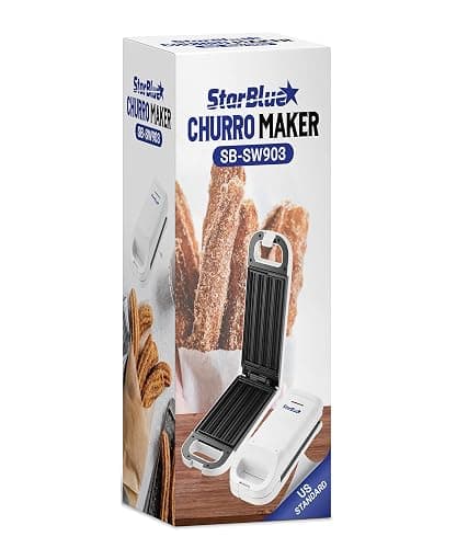 StarBlue Churro Maker with FREE Recipe e-Book - Cook Healthy and Oil-free Churros in just minutes AC 220-240V 50/60Hz 750W, UK Plug thumbnail 7